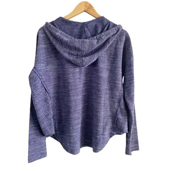 Roxy Boho Surf Open Neck Drawstring Hooded Scoop Hem Sz‎ M - Picture 2 of 10